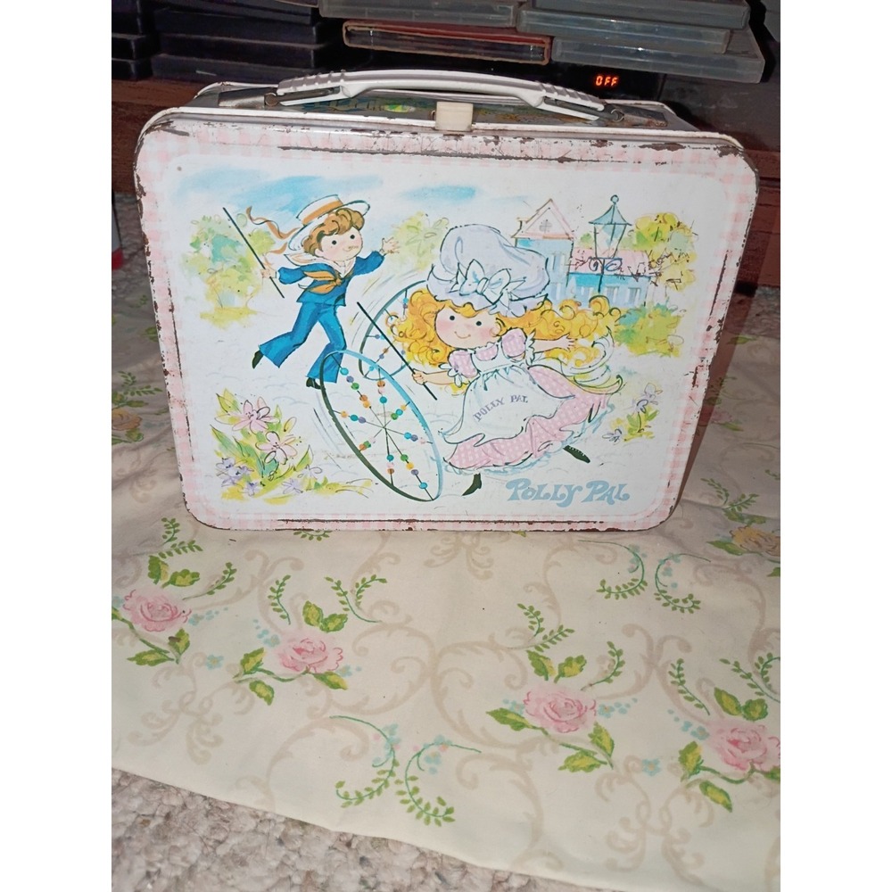 Vintage Polly Pal 1970s Metal Lunchbox No Thermos King-Seeley USA Rustic